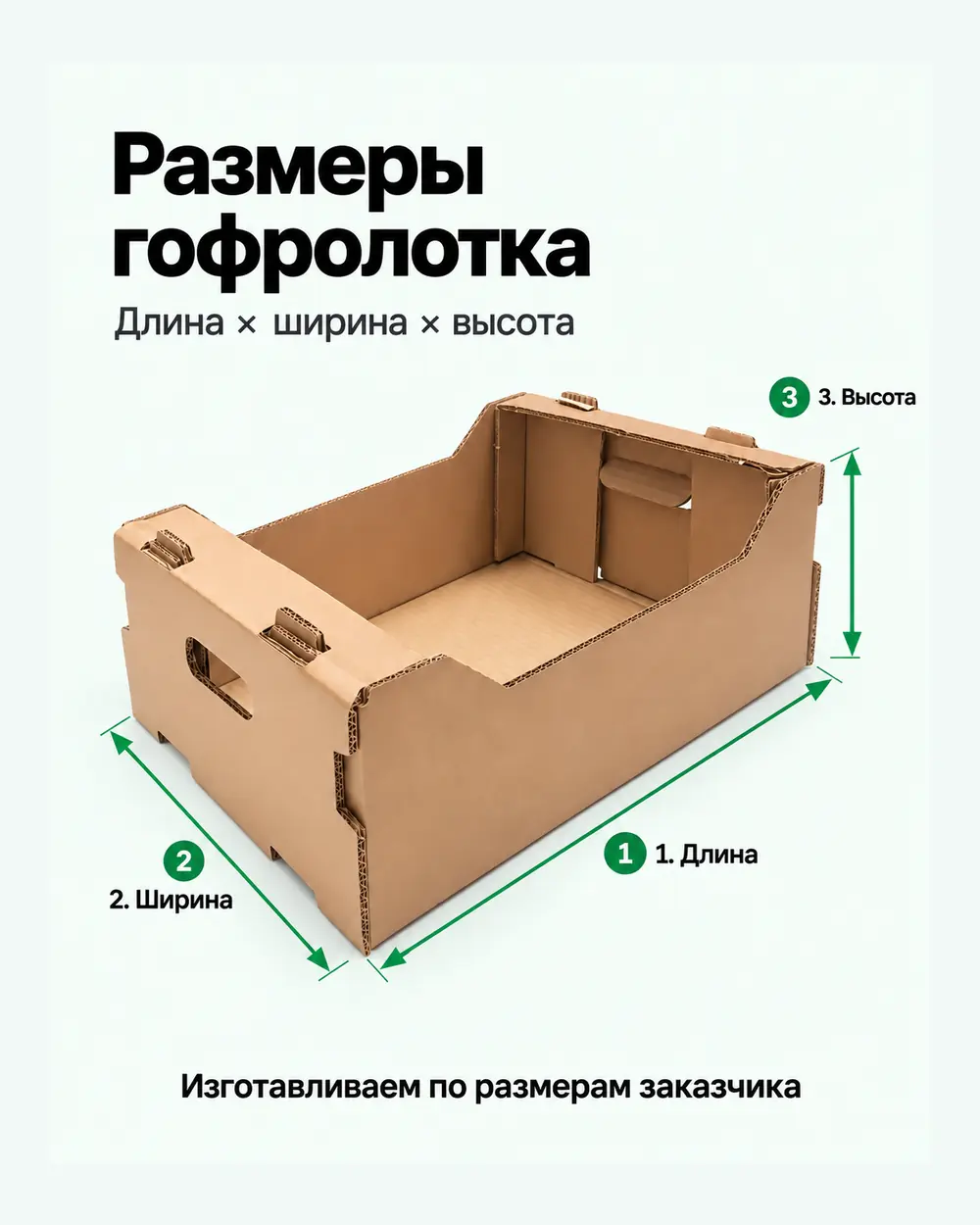 Размеры гофролотка: длина, ширина и высота